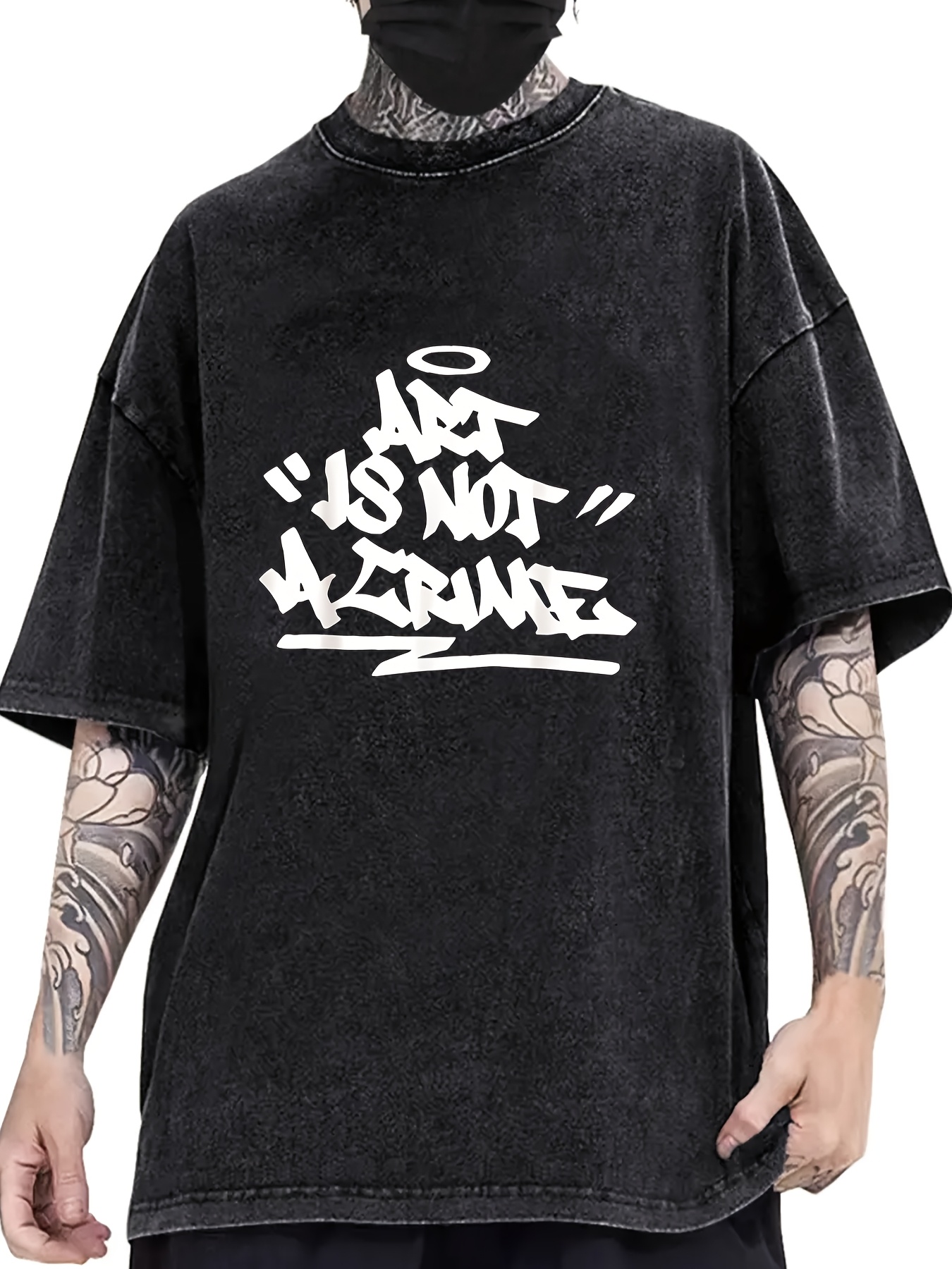 Art Craft Letter T - Art Graffiti Letter Printing Summer Men's