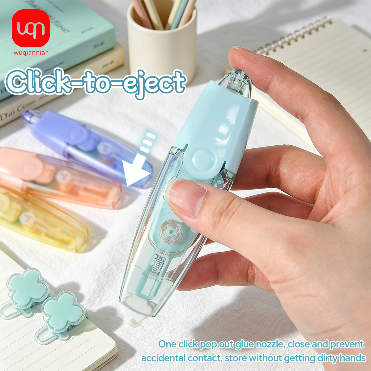 Art Craft Stationery - Press‑in Dot Glue Runner Macaron Color
