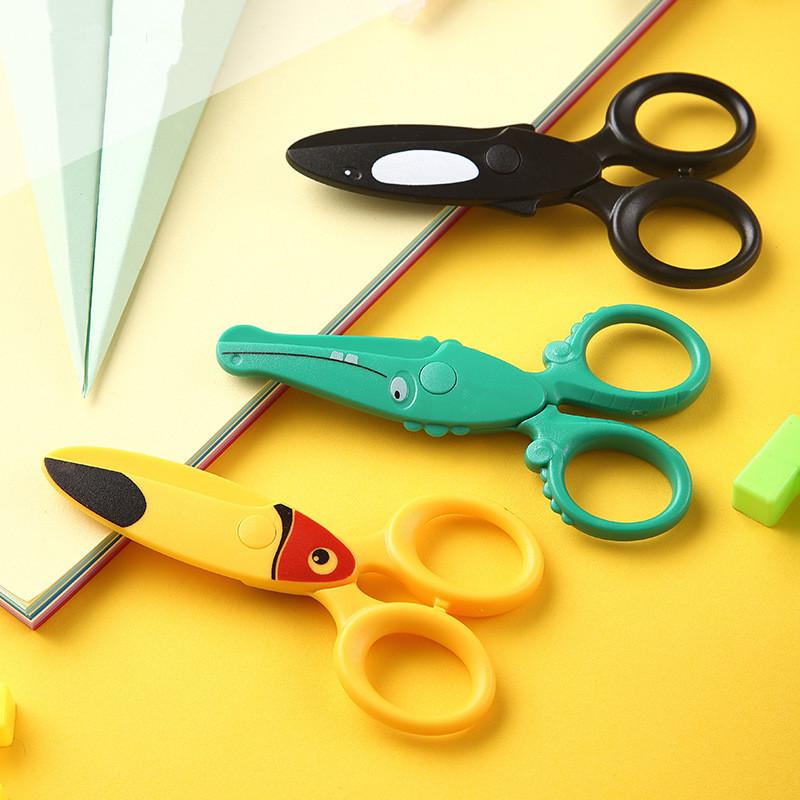 Art Craft For Preschoolers - 3Pcs Kids Plastic Scissors Cute Cartoon