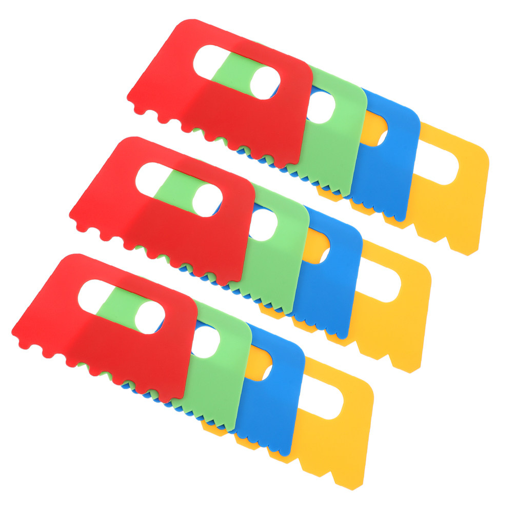 Art Craft Kits For Kids - 12Pcs Sand Painting Brushes Plastic Scraper