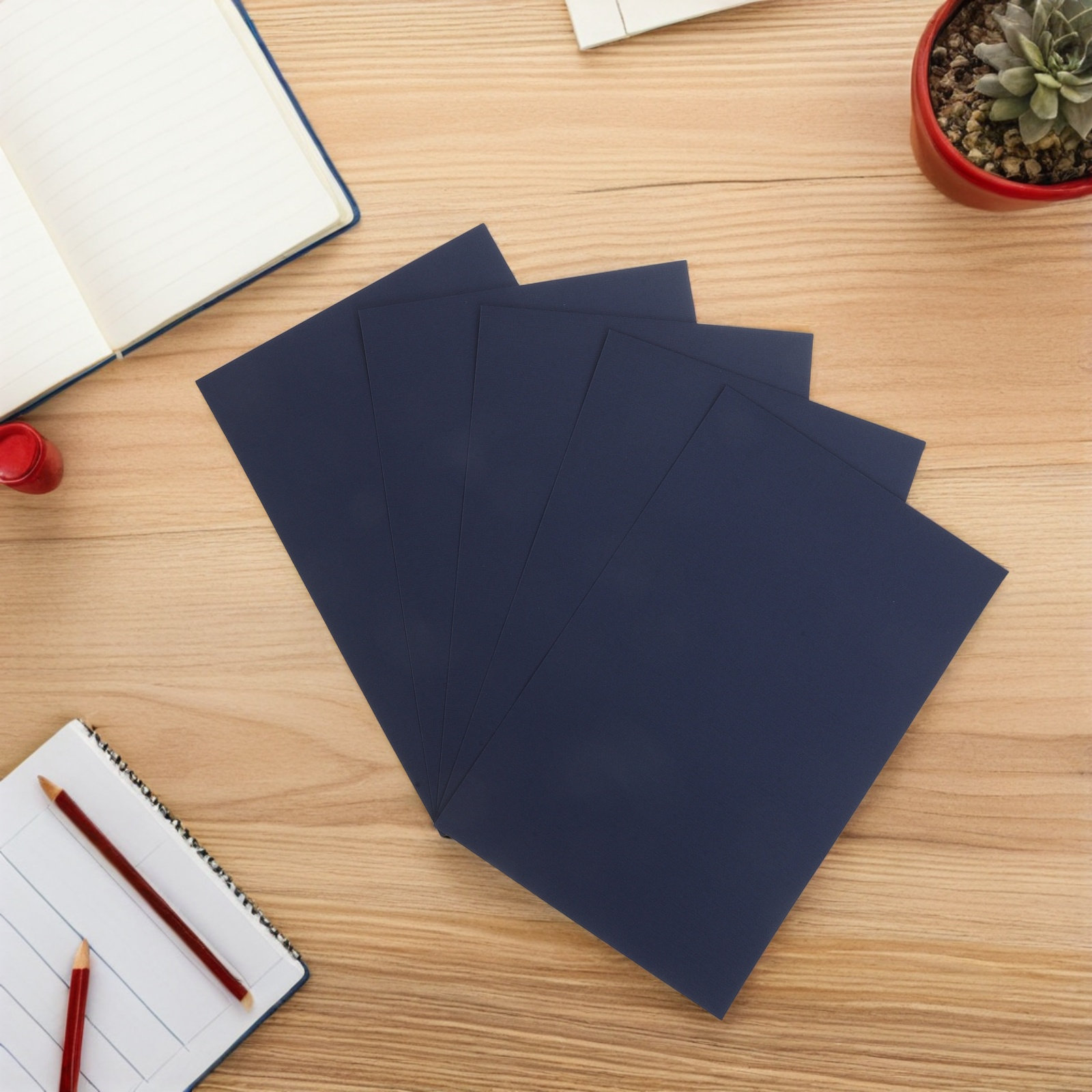 Bookbinding Supply Kit - 10Sheets 7x11 Navy Blue Binding Covers