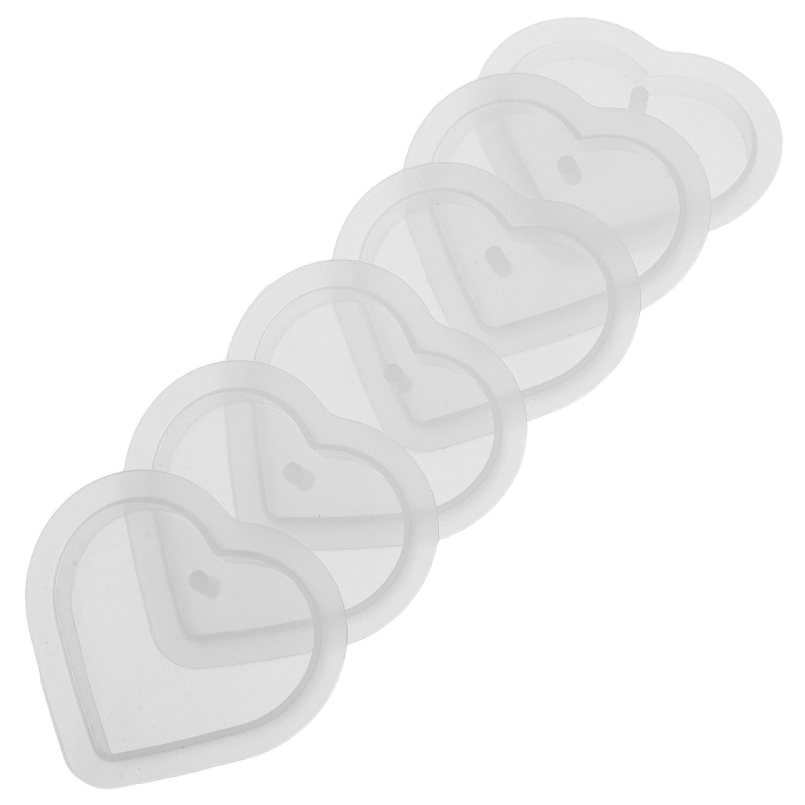 6Pcs Silicone Heart Resin Mold - огляд і ціна Art And Craft Valentine