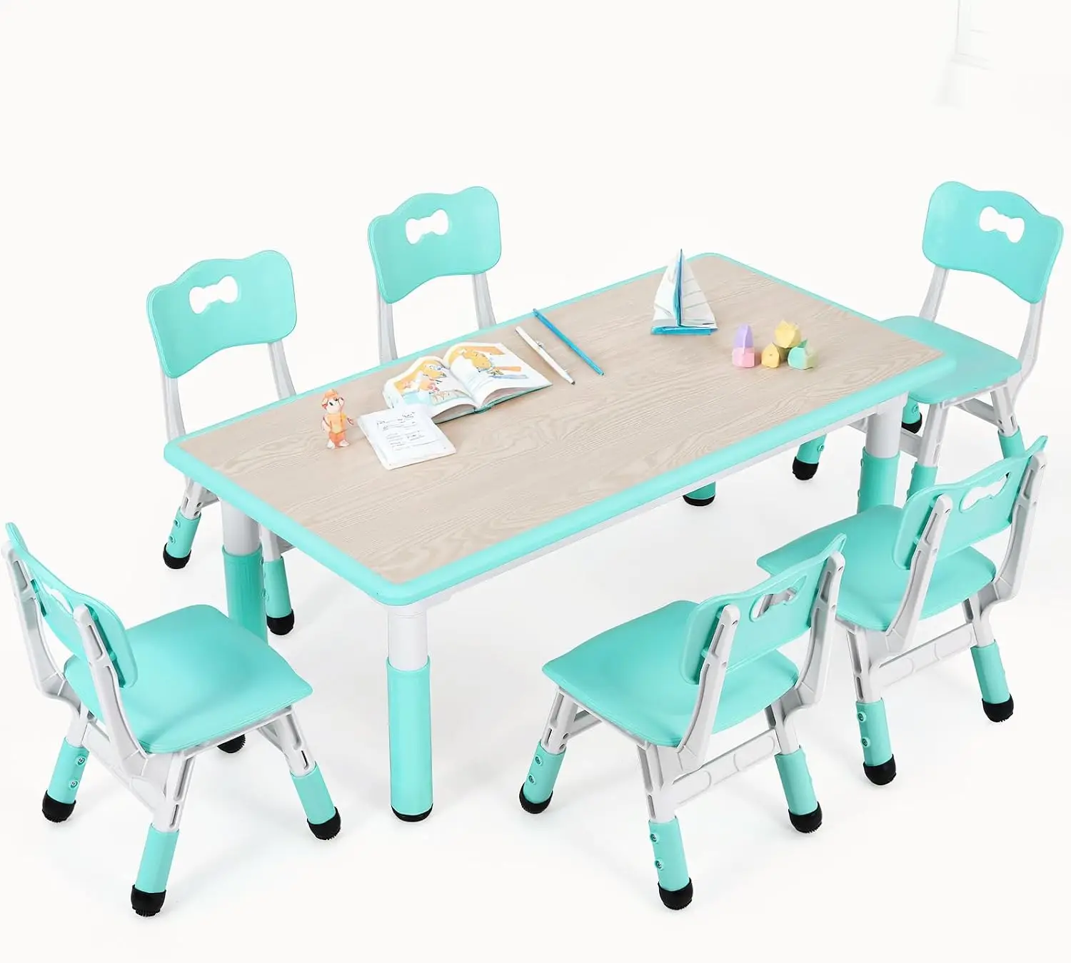 Kids Table and 6 Chairs Set, H - огляд і ціна Art Craft For Preschoolers