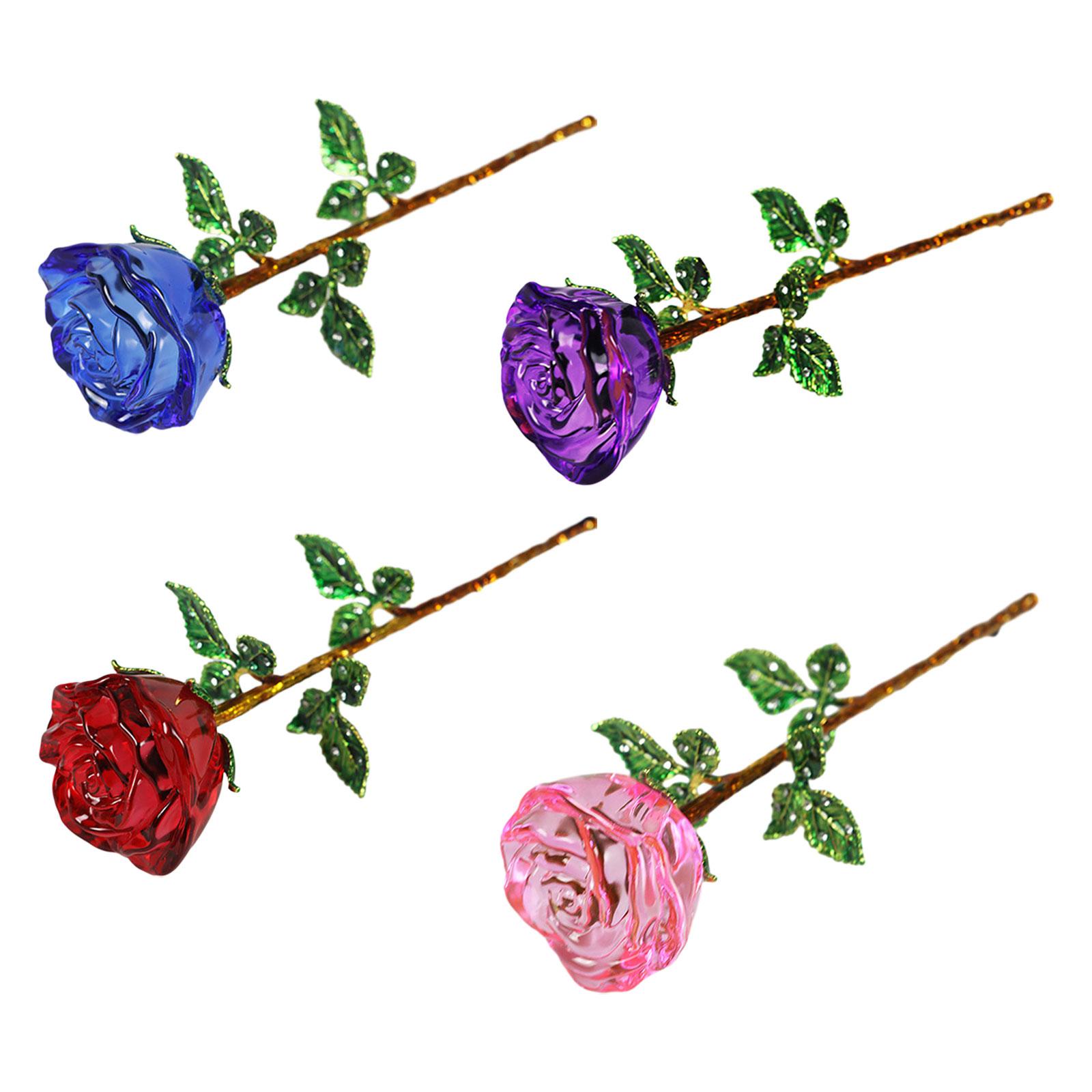 Valentine Crystal Rose Flower  - огляд і ціна Art And Craft Valentine