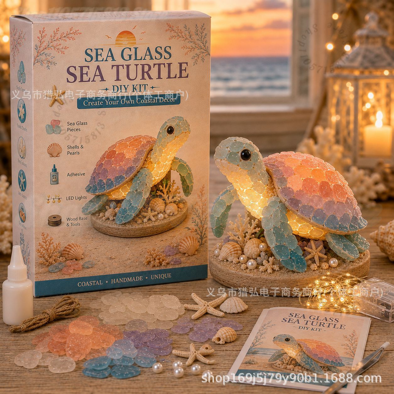 DIY Sea Glass Mermaid Tail Lig - огляд і ціна Art Craft & Architecture