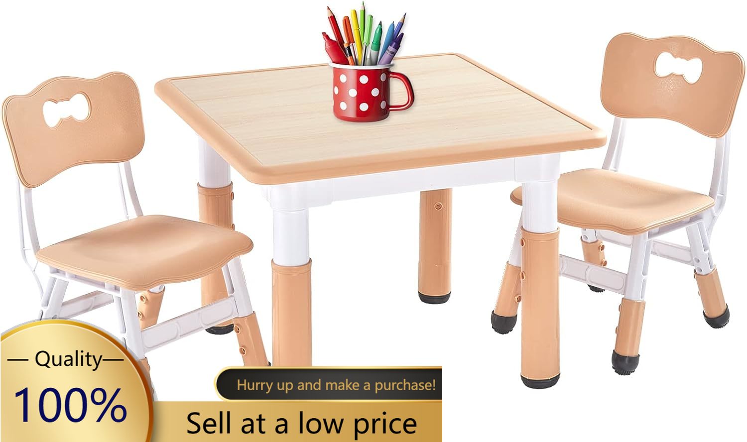 Kids Table and 2 Chairs Set, H - огляд і ціна Art Craft Toddlers