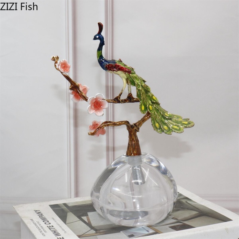 Creative Alloy Peacock Sculptu - огляд і ціна Exhibition Of Art And Craft