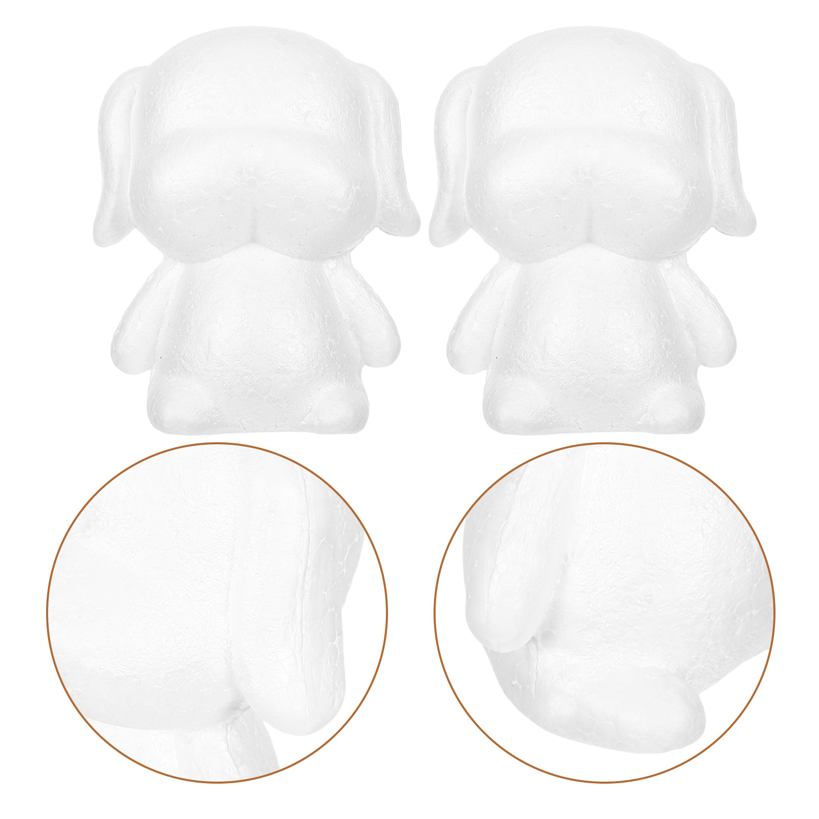 White Foam Puppy Models 3 Pack - огляд і ціна Art Craft Event