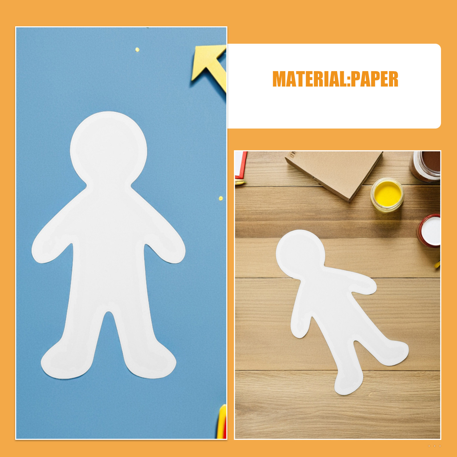 Blank People Cardboard Cutouts - огляд і ціна Art Craft For Preschoolers