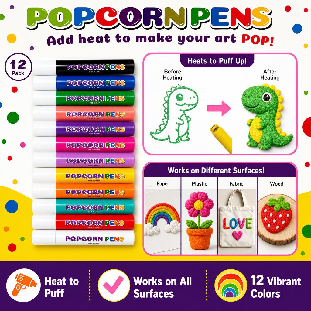 12 Color 3D Magic Heat Activat - огляд і ціна Art Craft Stationery