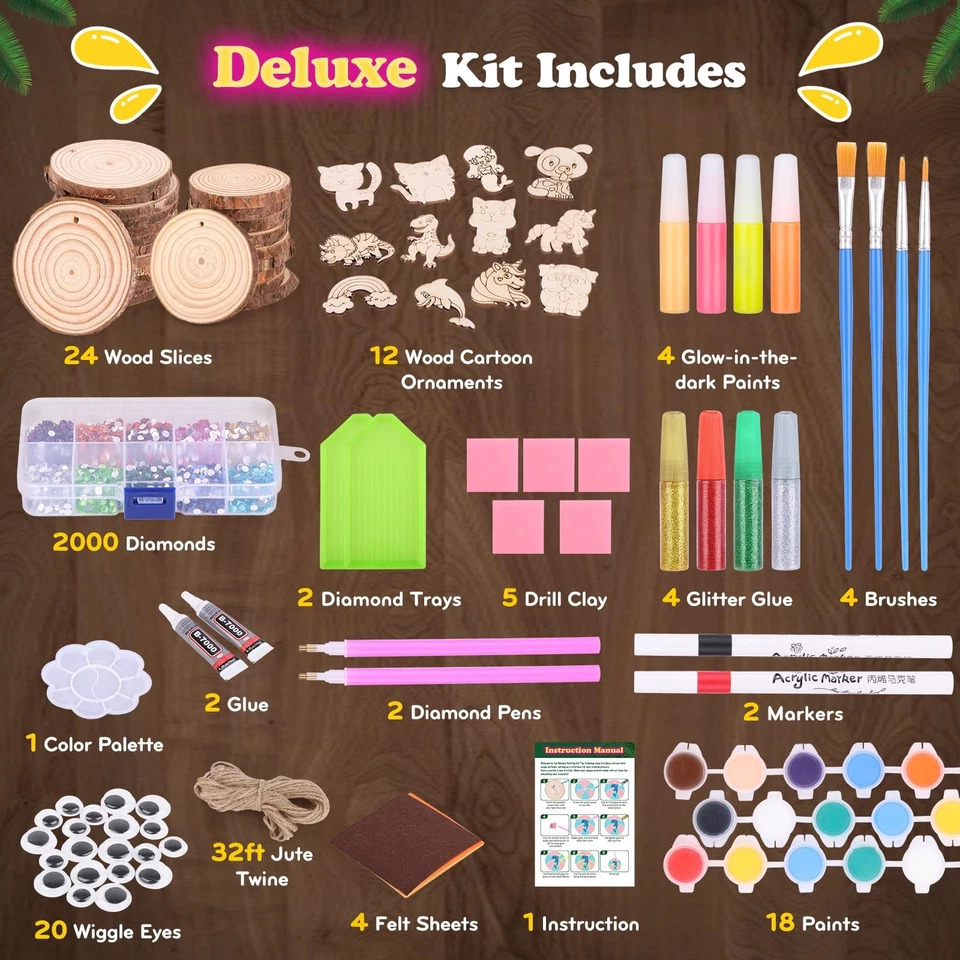 Kids Glow in Dark Wood Paintin - огляд і ціна Art Craft Kits For Kids