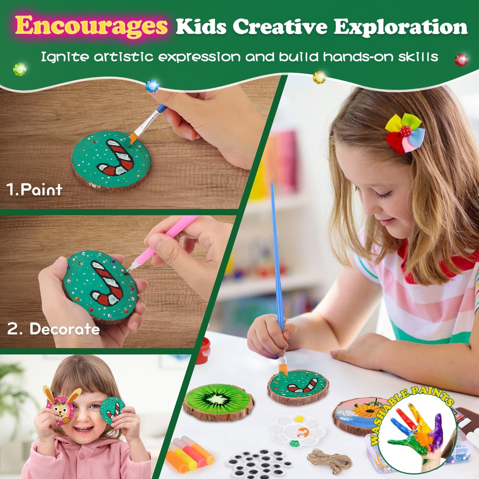 Kids Glow in Dark Wood Paintin - огляд і ціна Art Craft Kits For Kids