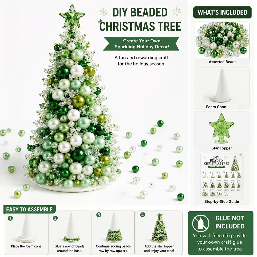 DIY Beaded Christmas Tree Kit, - огляд і ціна Art Craft Kits For Kids