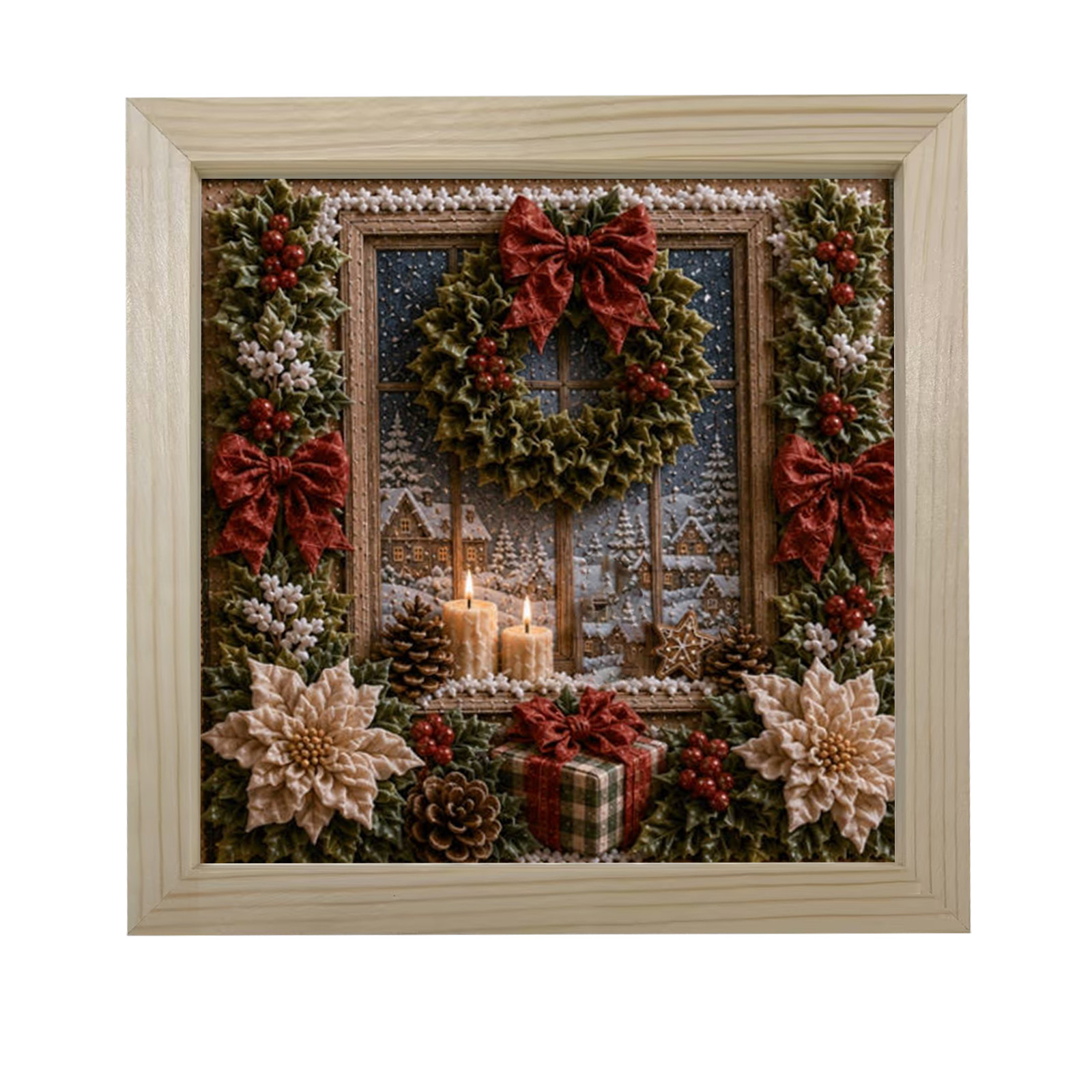 3D Christmas Fabric Poke Craft - огляд і ціна Art Craft Event
