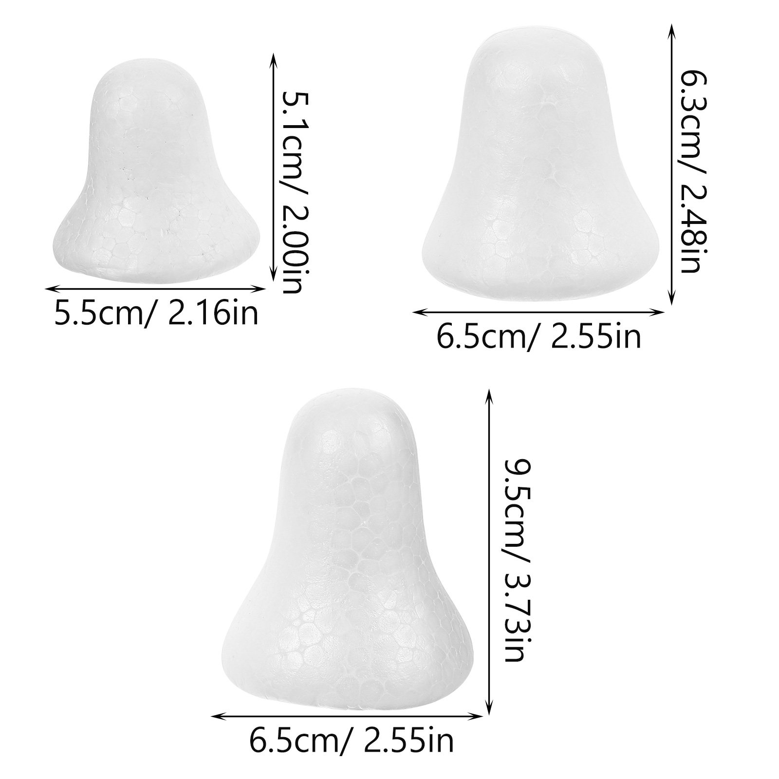 30Pcs Unfinished Foam Bells Cr - огляд і ціна Art Craft For Preschoolers