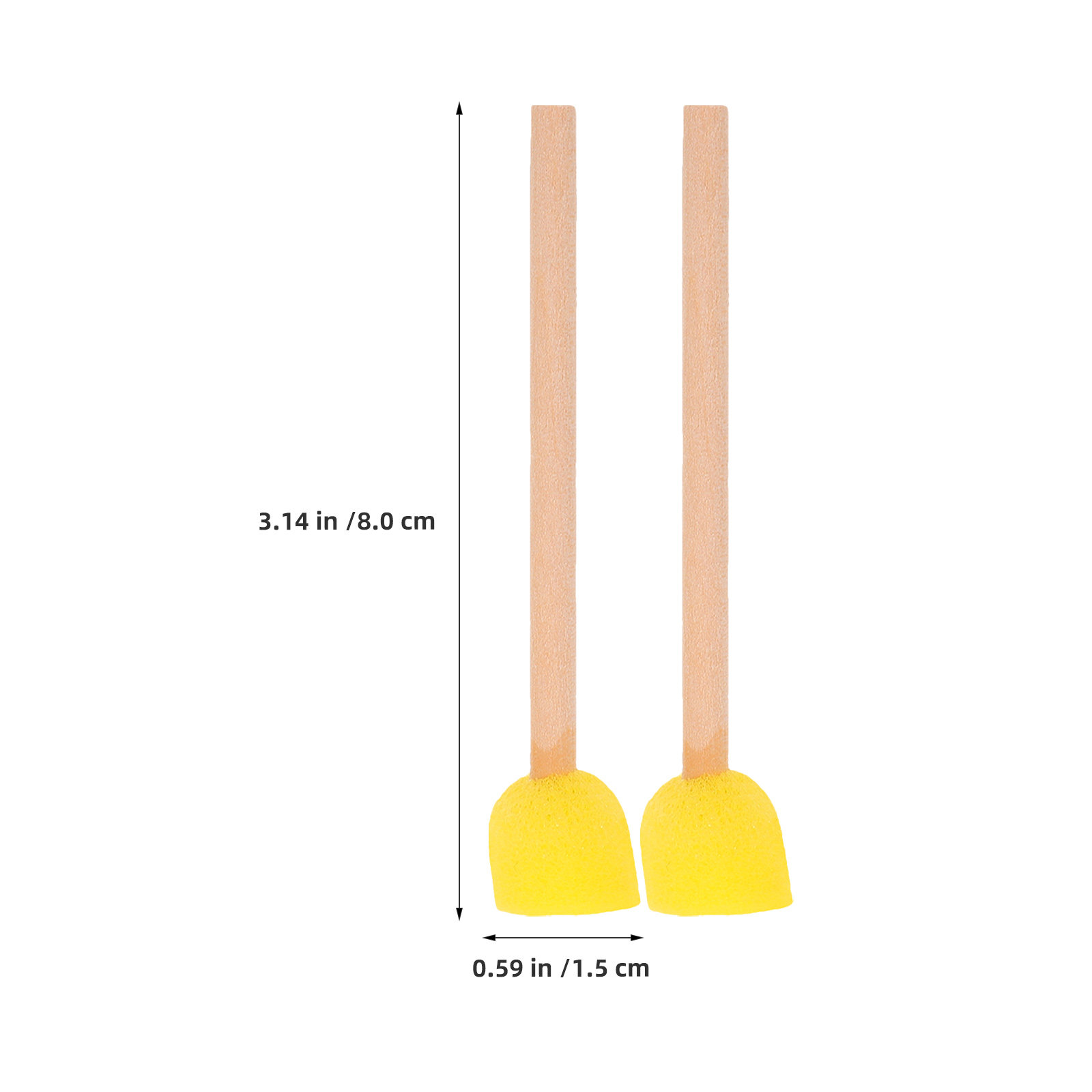 80Pcs Round Sponge Paint Brush - огляд і ціна Art Craft For Preschoolers