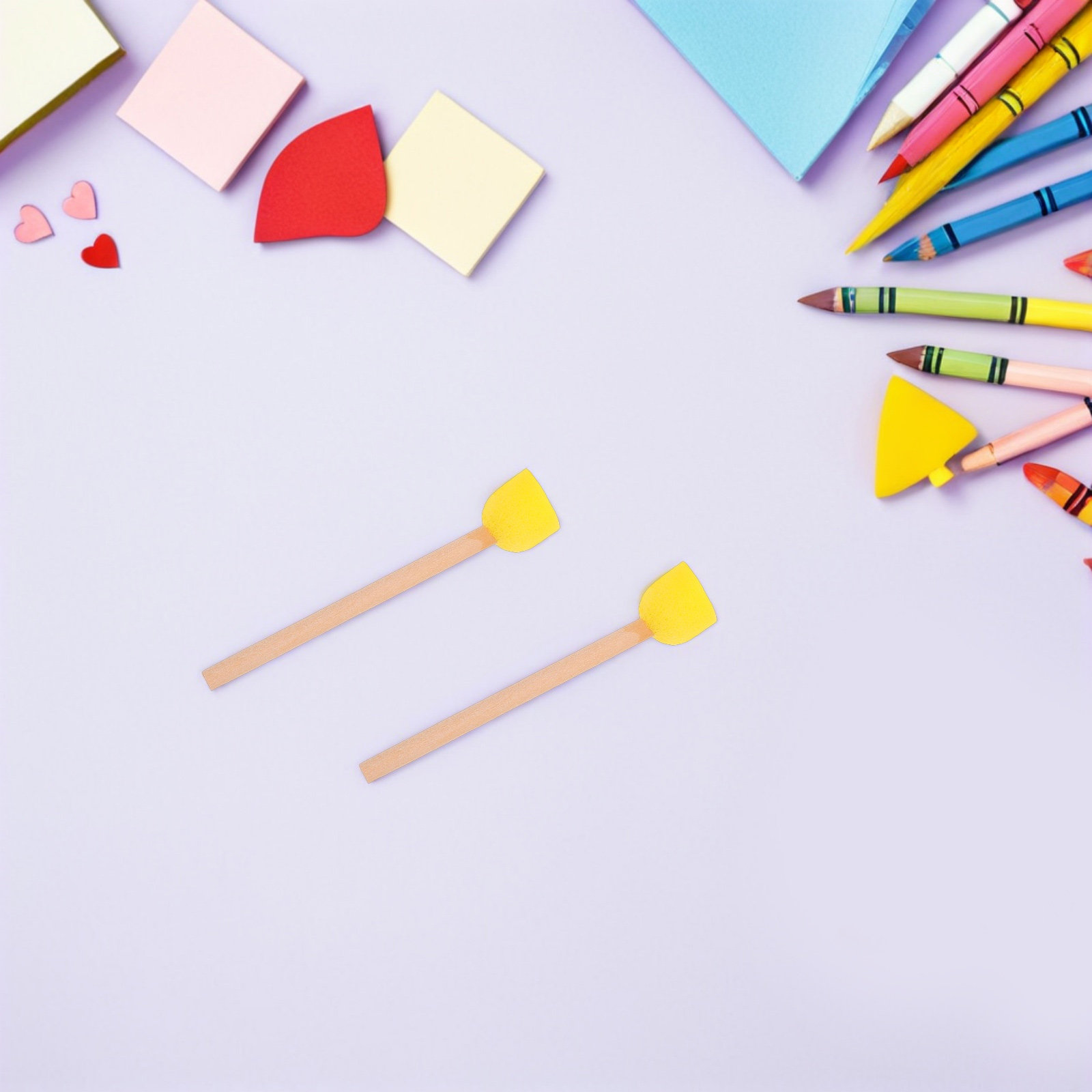 80Pcs Round Sponge Paint Brush - огляд і ціна Art Craft For Preschoolers