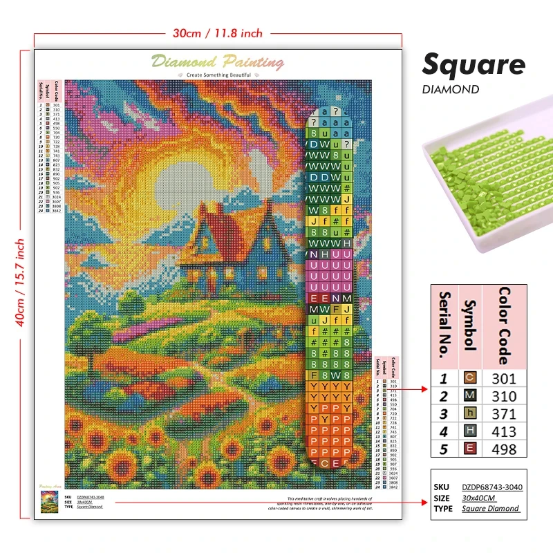 DIY 5D Diamond Painting, Cozy  - огляд і ціна Art Craft Stationery