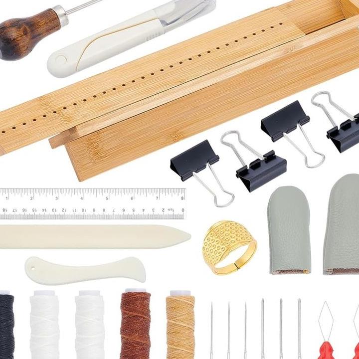*X07A 26 Pcs Bamboo Book-Bindi - огляд і ціна Bookbinding Supply Kit