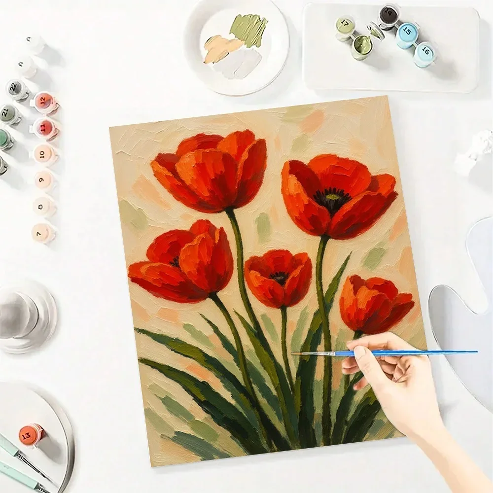 Tulip Diy Art Paint By Numbers - огляд і ціна Art And Craft Valentine
