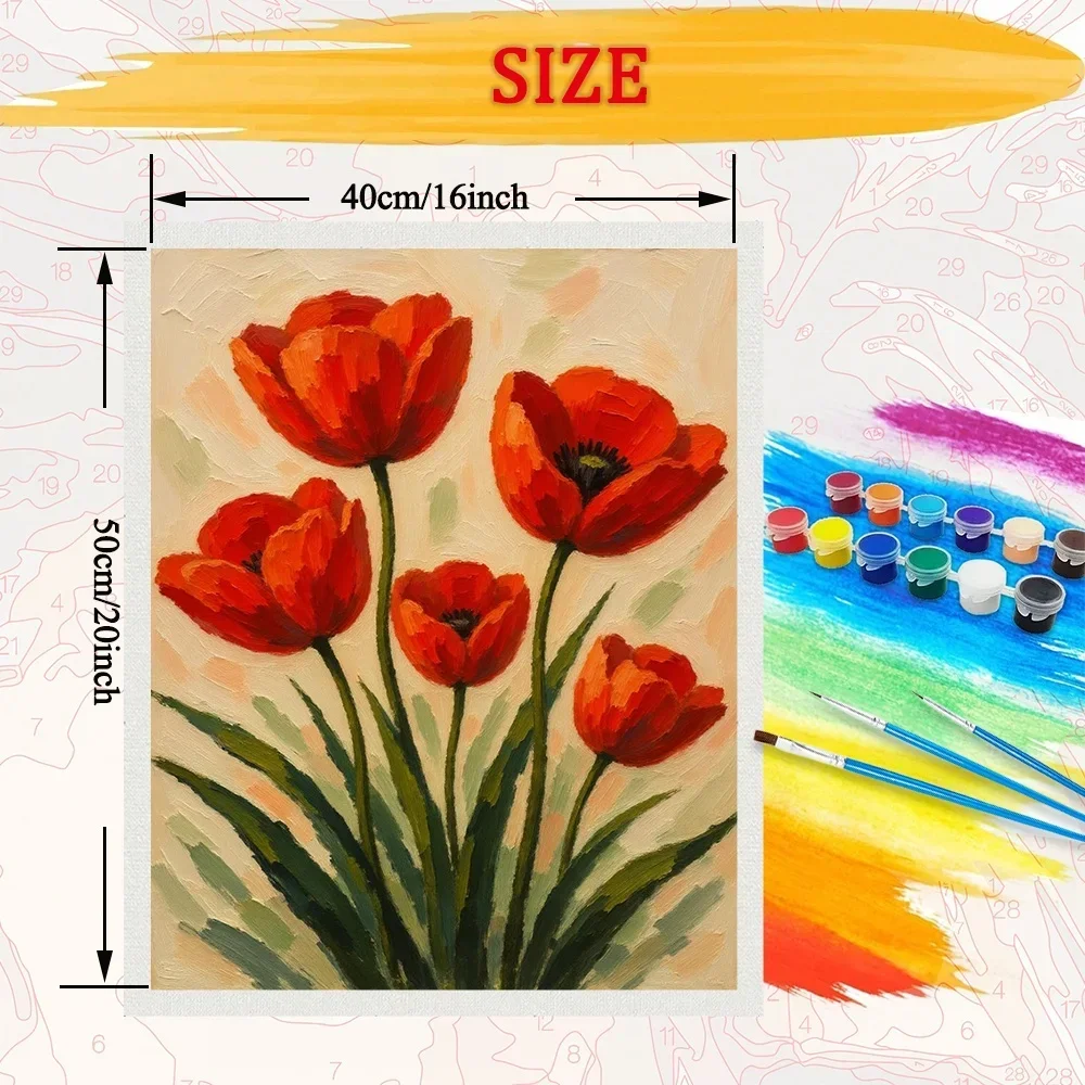 Tulip Diy Art Paint By Numbers - огляд і ціна Art And Craft Valentine