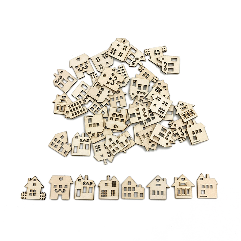 50pcs Unpainted Wood Slices fo - огляд і ціна Art Craft For Preschoolers