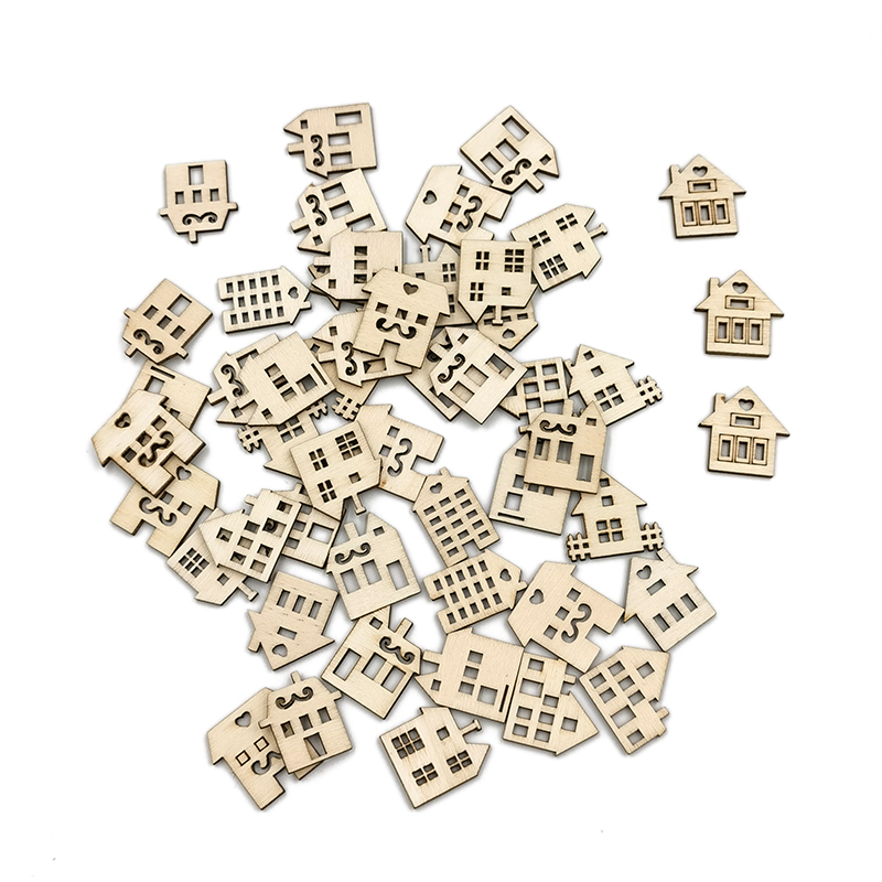 50pcs Unpainted Wood Slices fo - огляд і ціна Art Craft For Preschoolers