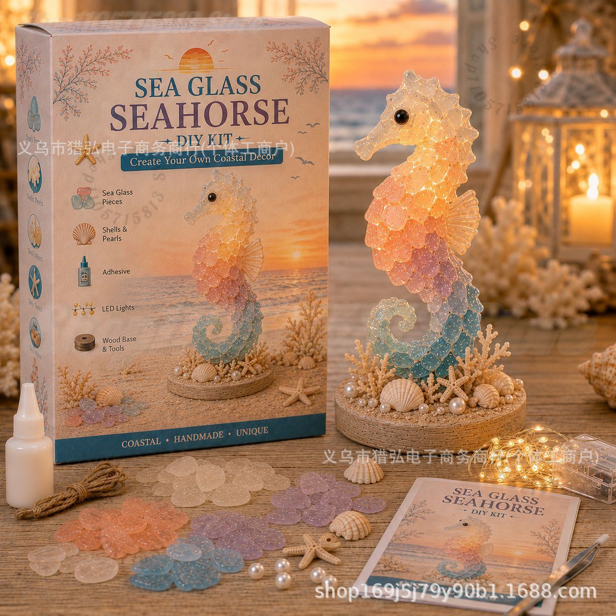 DIY Sea Glass Jellyfish Light  - огляд і ціна Art Craft & Architecture